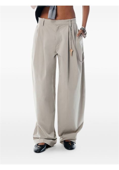 Grey chain-detail Mid-Rise trousers Alexander Wang - women ALEXANDER WANG | 1WC3254883051